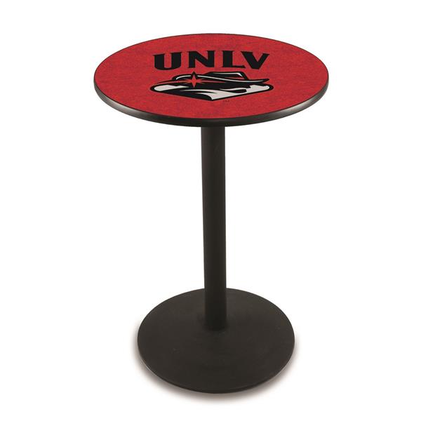 L214 University of Nevada Las Vegas 42" Tall - 36" Top Pub Table - Black Wrinkle  